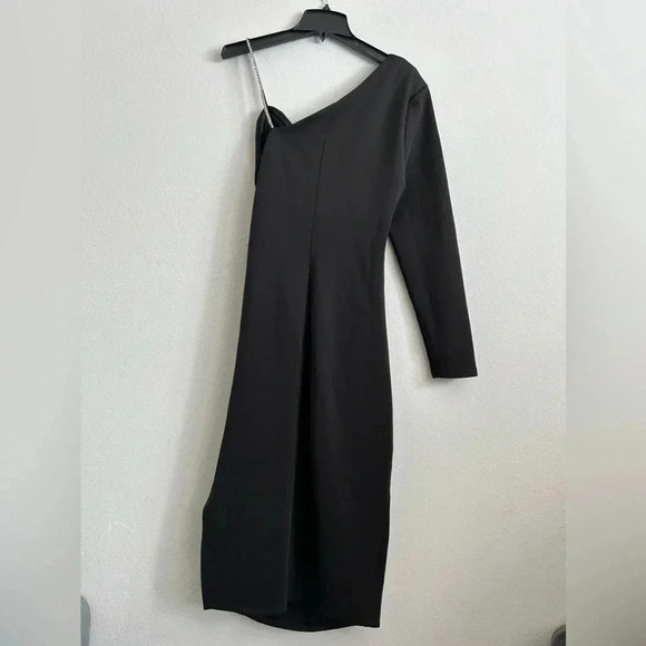 Jeannie Mai INC One Shoulder Bodycon Dress | size large - Picture 8 of 12